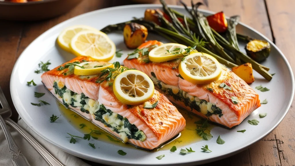 stuffed salmon recipe